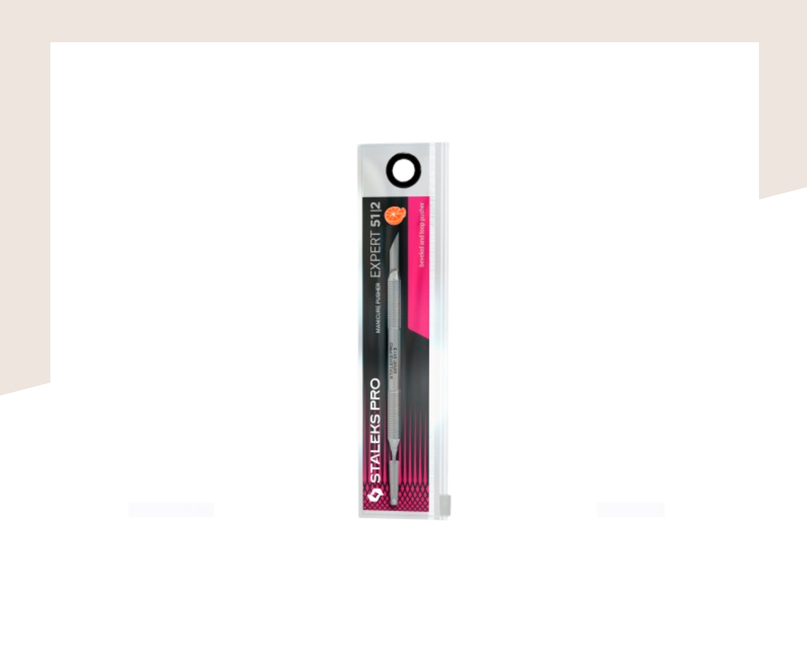 Избутвач Staleks Pro Expert PE-51/2 (скосен избутвач и примка) - Image 2
