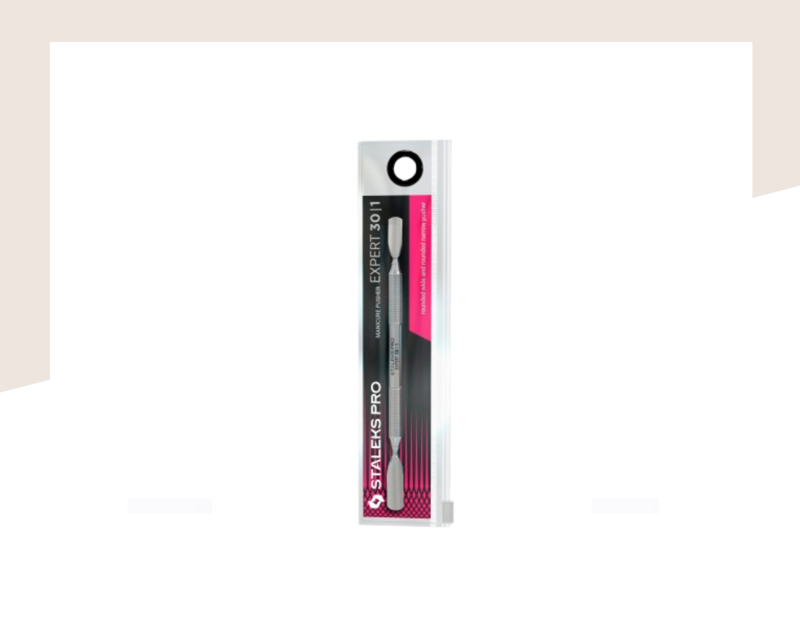 Избутвач Staleks Pro Expert PE-30/1 (заоблен широк и заоблен тесен избутвач) - Image 2