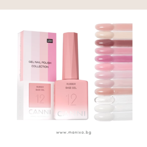 Професионална хипоалергенна камуфлажна каучукова база CANNI - 9 мл.