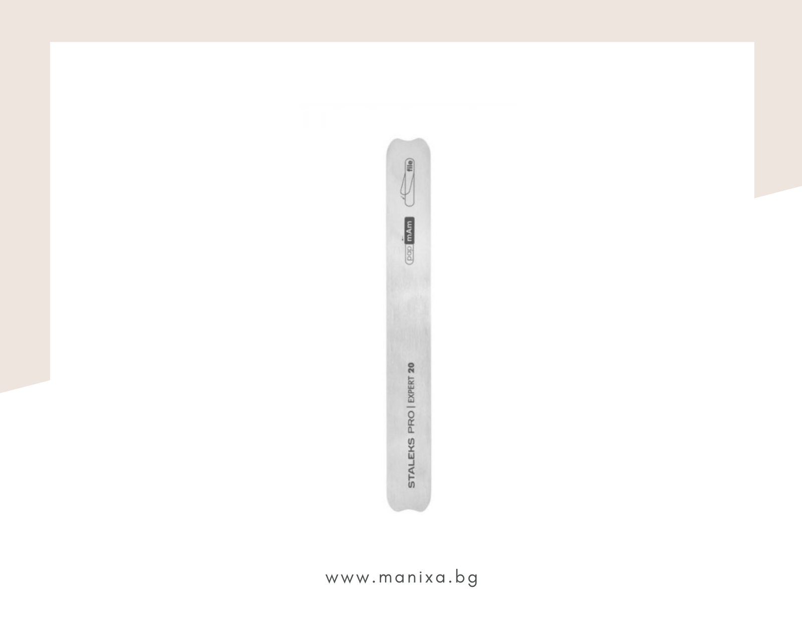 Метална основа за сменяеми абразиви за маникюр Staleks Pro Expert MBE-20