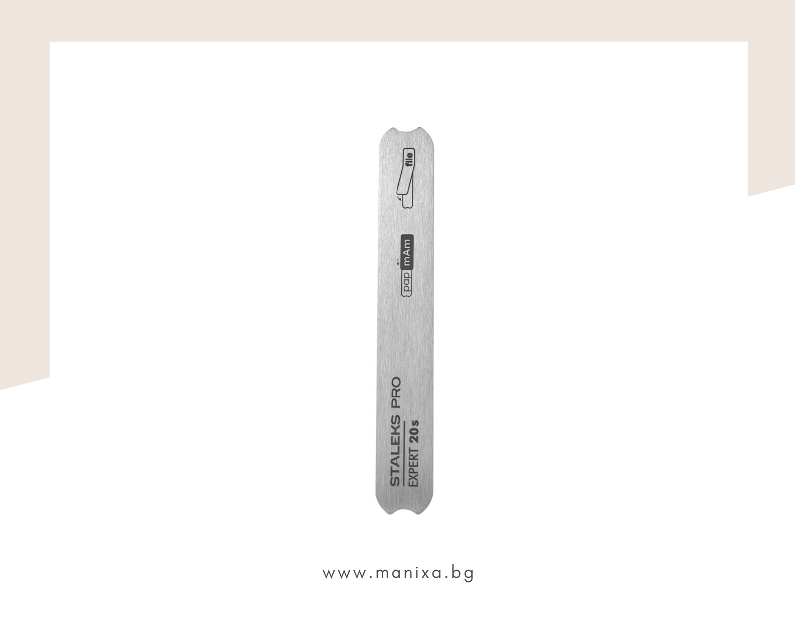Метална основа за сменяеми абразиви за маникюр Staleks Pro Expert MBE-20s