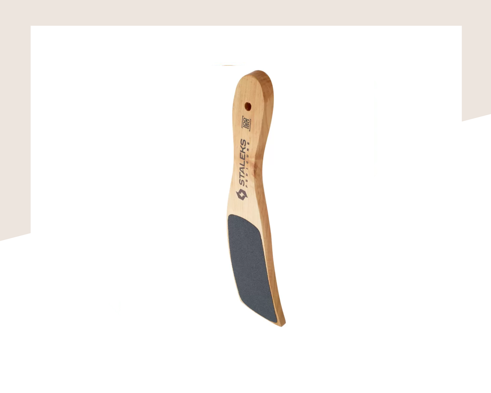 Извита дървена пила за педикюр 100/180 грид Staleks Beauty & Care ABC 10/2 - Image 2