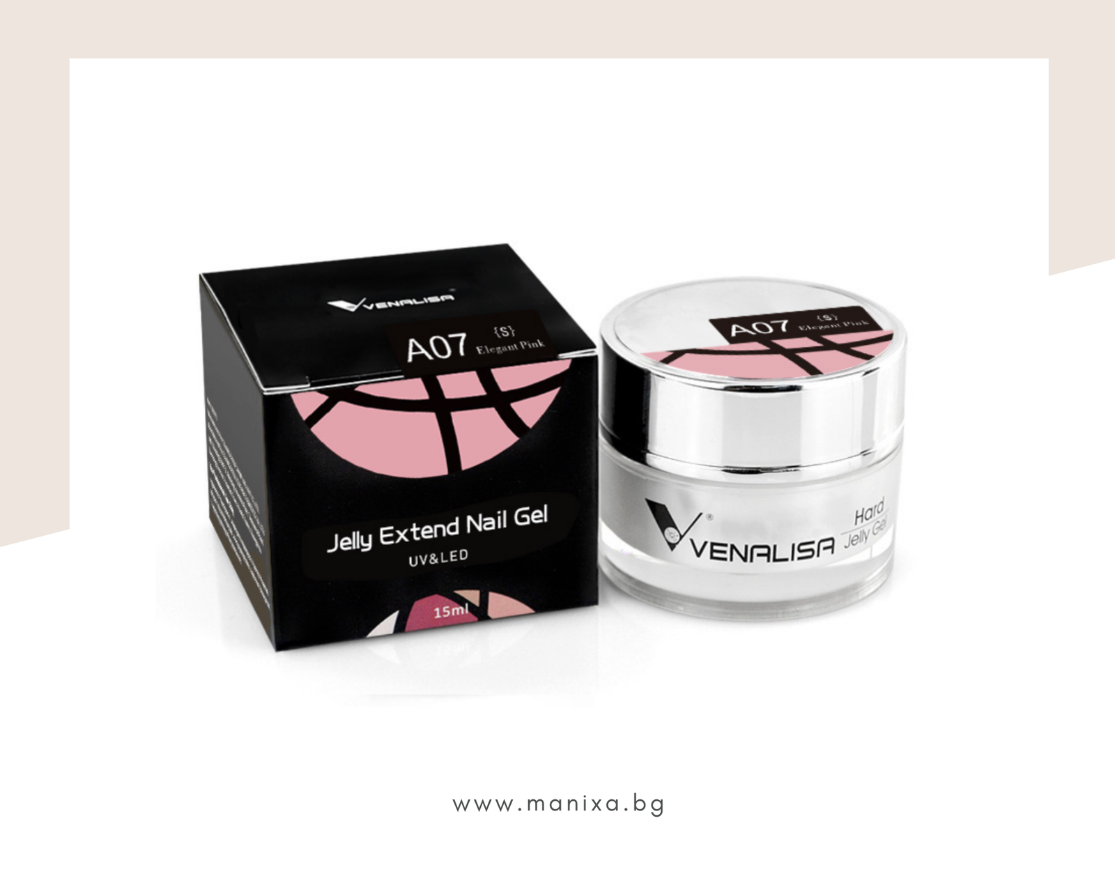 Гел за изграждане Hard Jelly Builder Gel VENALISA - 15мл.