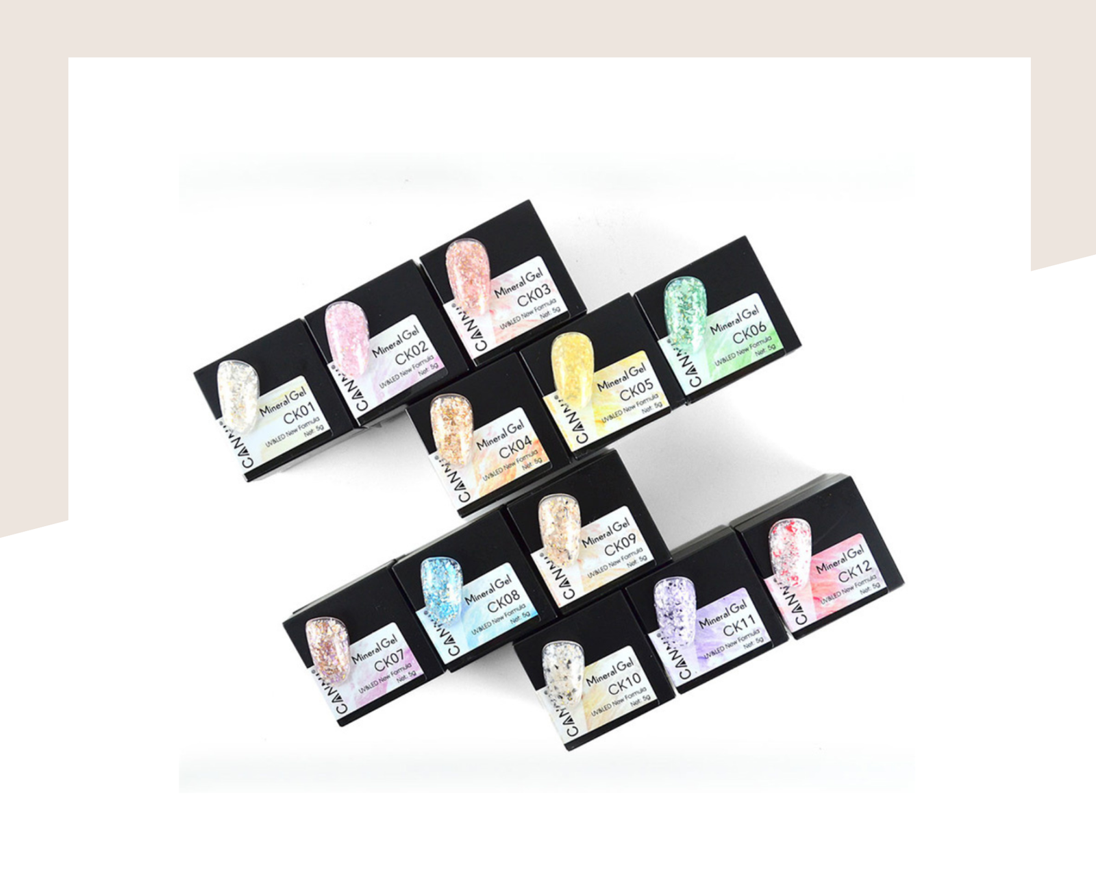 Професионална гел боя Mineral Gel CANNI, мраморен ефект - Image 8