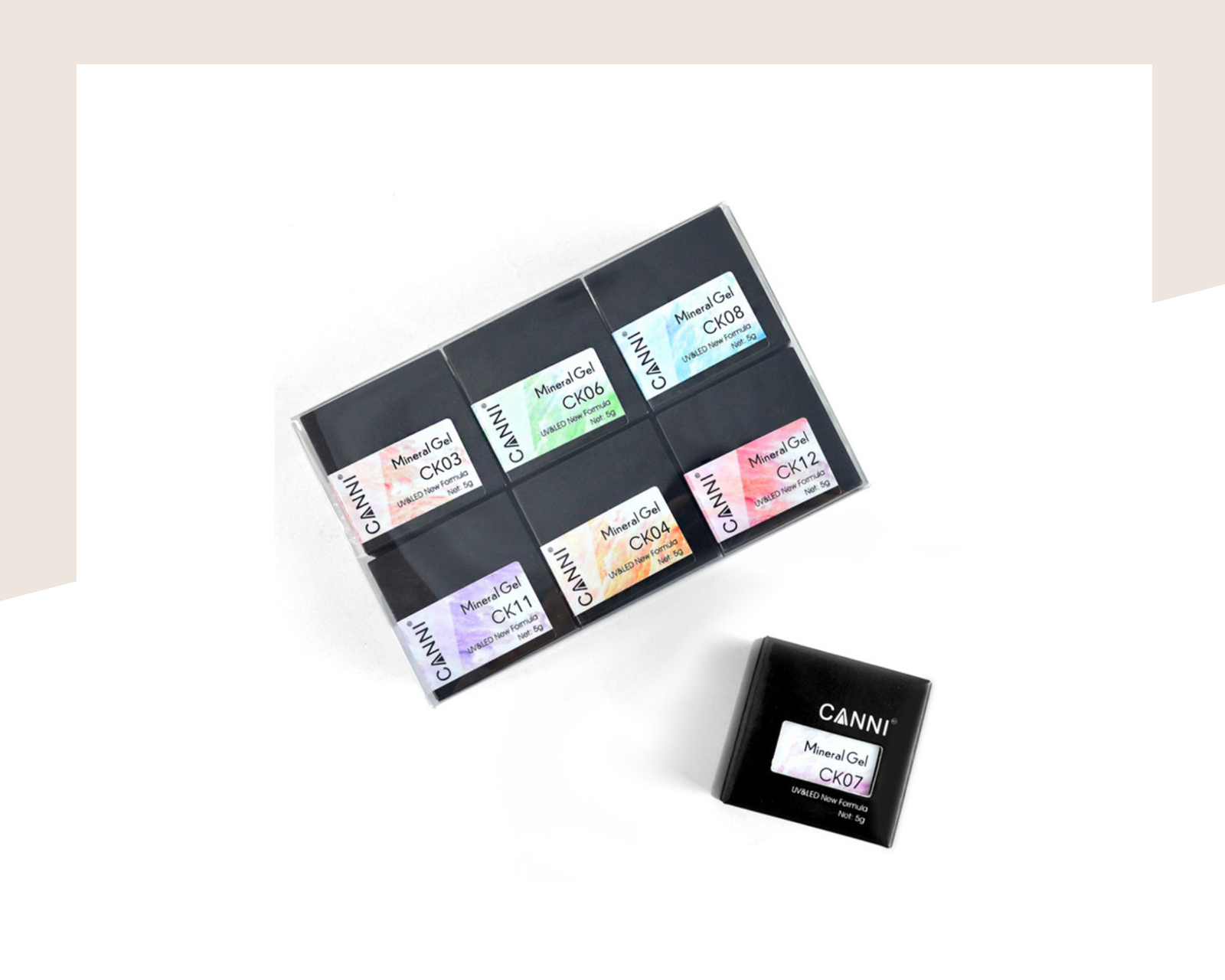 Професионална гел боя Mineral Gel CANNI, мраморен ефект - Image 9