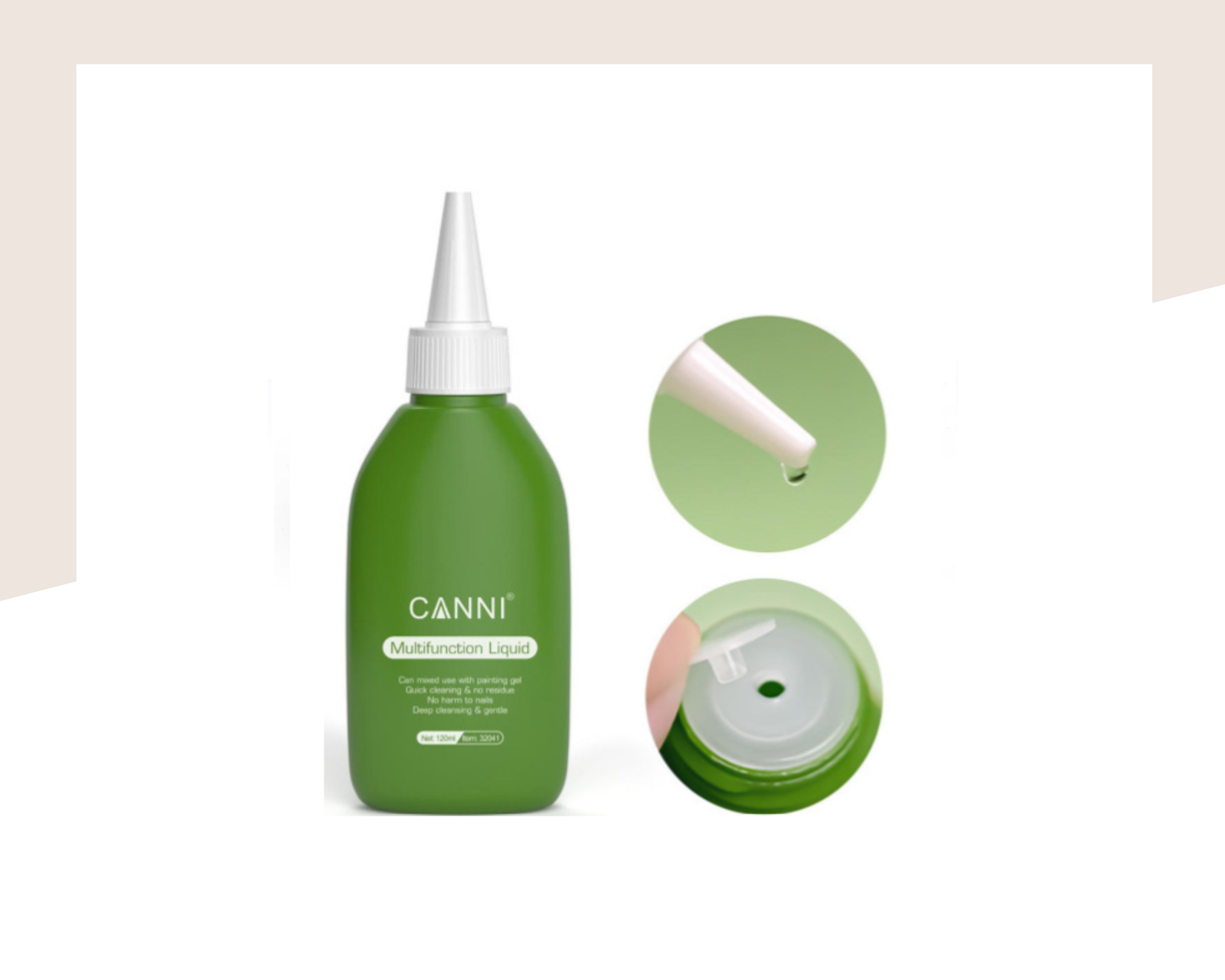 Мултифункционална течност за почистване на четки CANNI - 120мл. - Image 2