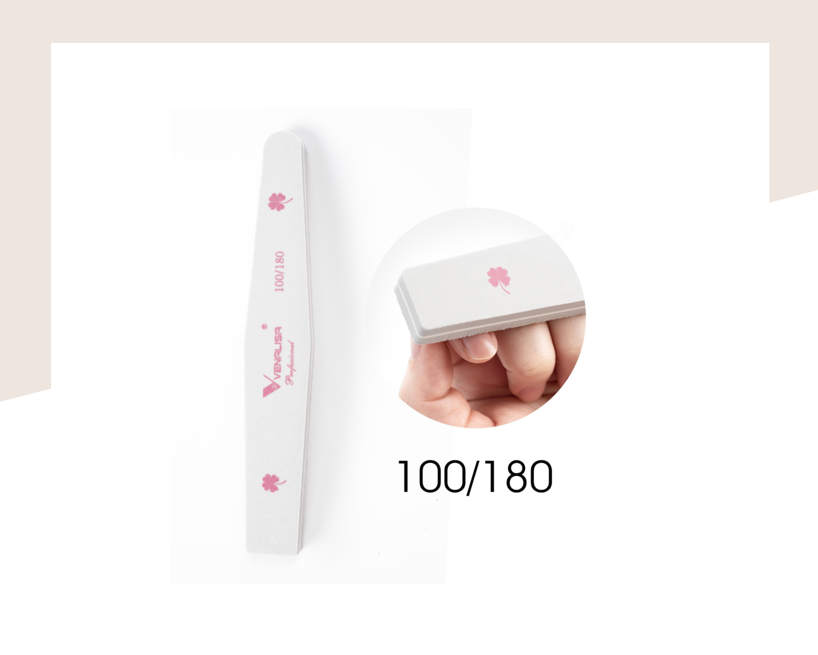 Буфер пила за нокти 100/180 грид VENALISA - Image 2
