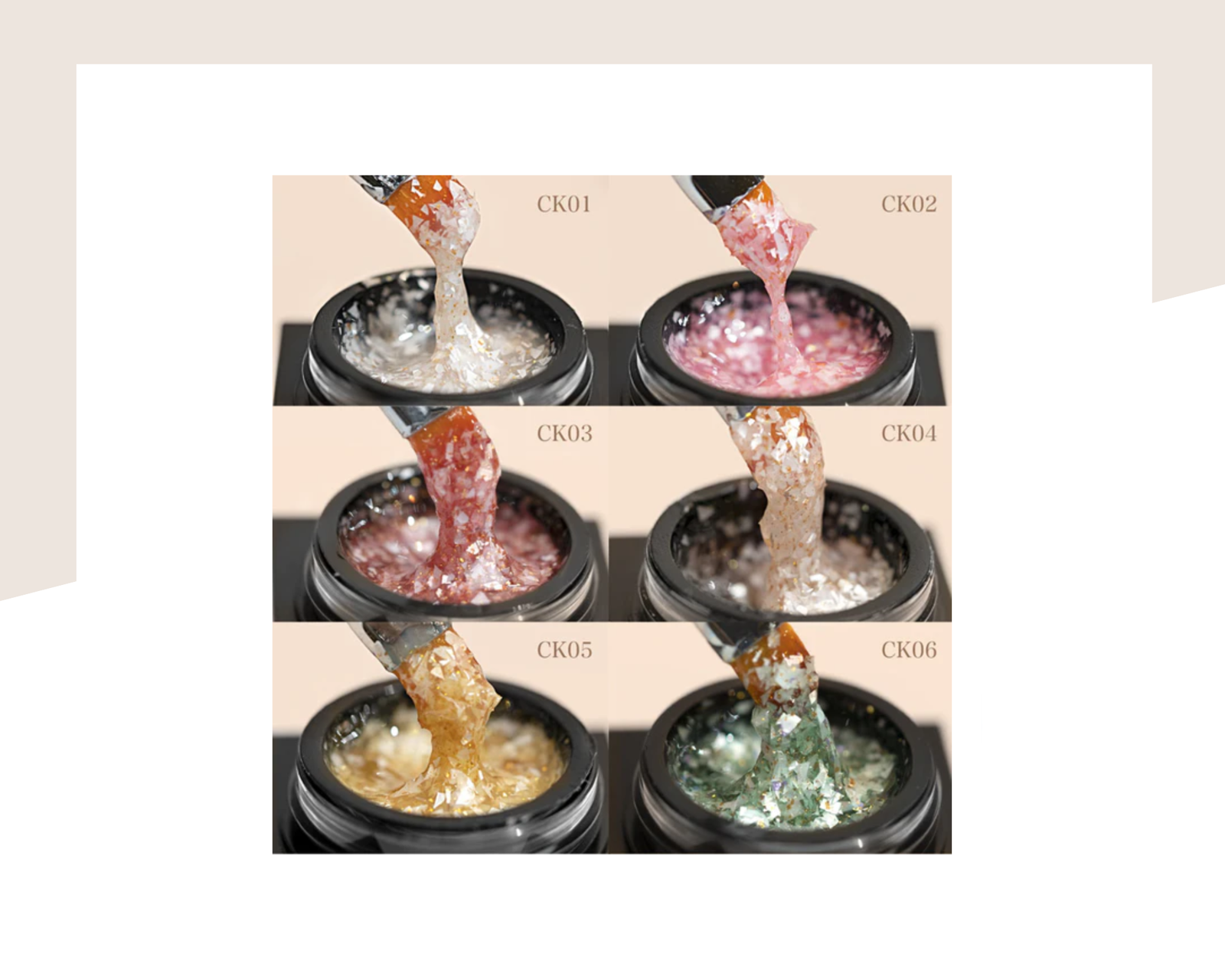 Професионална гел боя Mineral Gel CANNI, мраморен ефект - Image 4