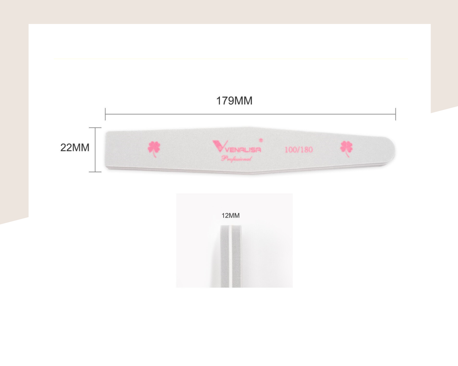 Буфер пила за нокти 100/180 грид VENALISA - Image 4